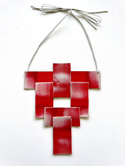 Colar Gropius Vermelho – Colar Modular Sustentável