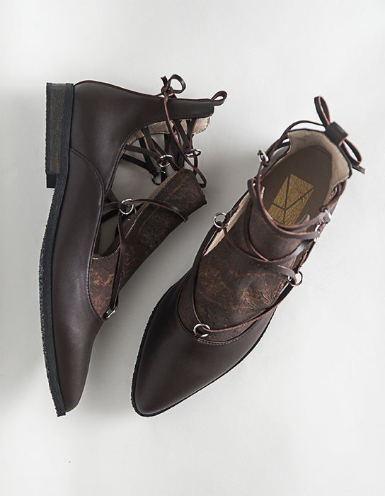 Ballerina Castanho Vegan