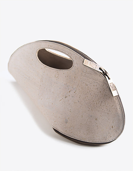 Bolsa SHELL em Cortiça Branca