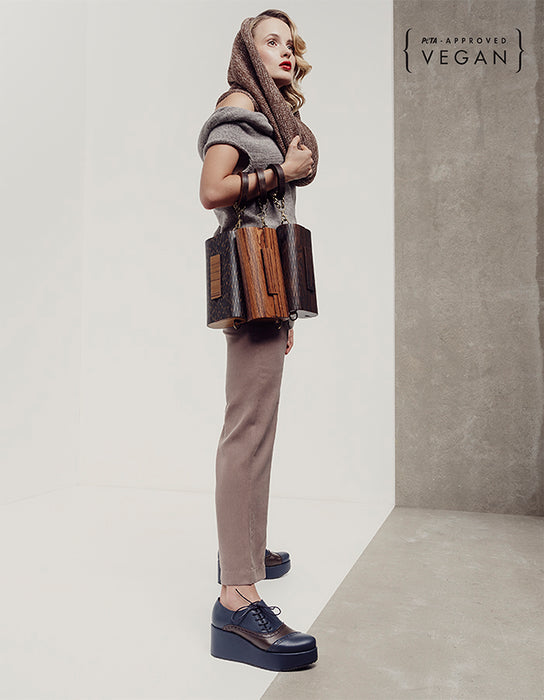 Sapatos Dali Derby Azul & Castanho