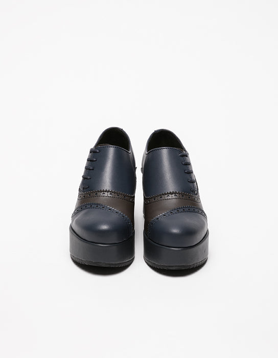Sapatos Dali Derby Azul & Castanho