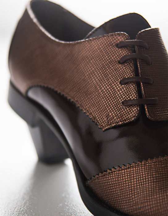 Sapatos Dali Derby Castanho Senhora