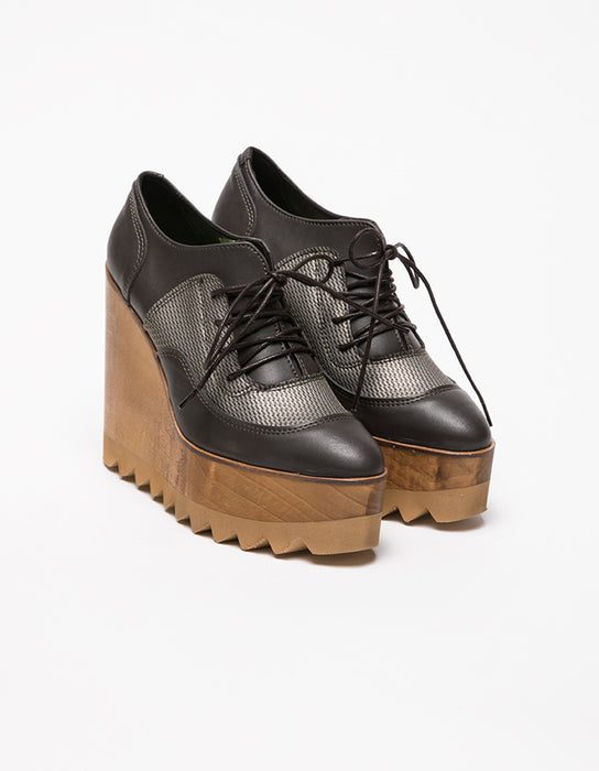 Sapatos Magrite Castanho & Ouro