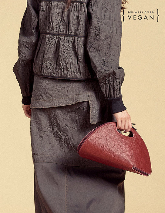 Mala Shell Pinatex Bordeaux