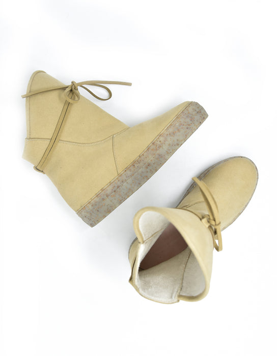 Botas Michone Bege com Pêlo