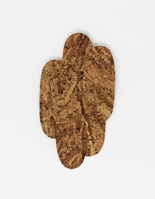 Pieces - Alfinete Assimétrico - Cortiça Natural