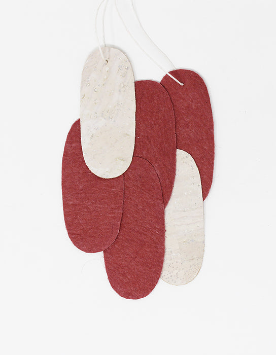 Pieces Assymmetrical S - White Cork & Pink Pinatex