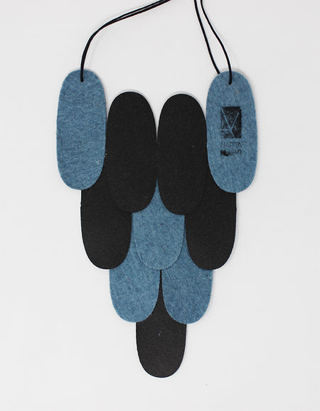 Pieces Symmetrical M - Blue Cork & Pinatex