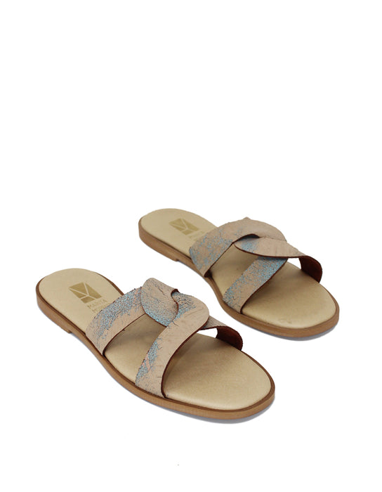 Sandália Ring Bio Couro Turquesa - Edição Limitada