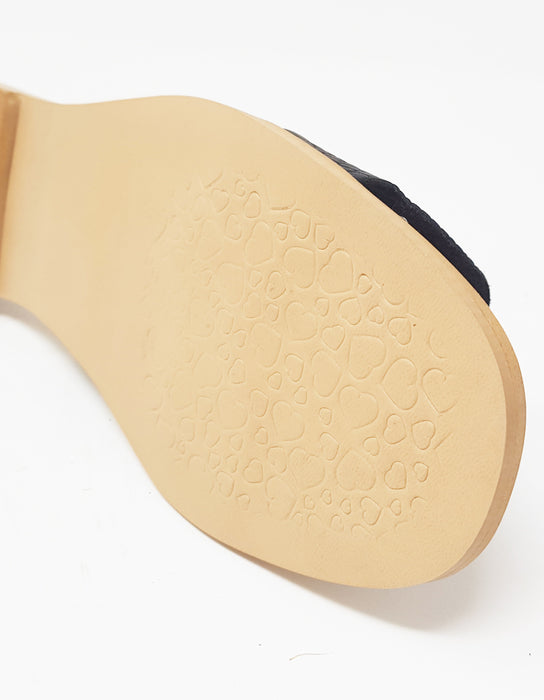 Sandália Ring em Bio Couro Preto - Edição Limitada