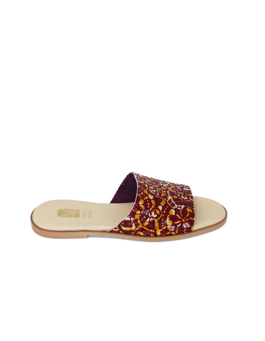 Sandália Flat Tira Azulejo Vermelho - Edição Limitada