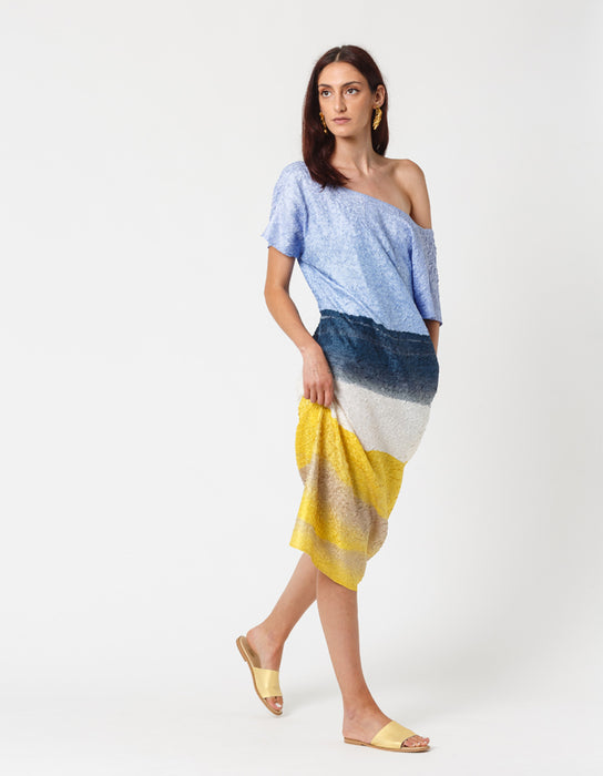 Sandália Flat Tira Amarela - Edição Limitada