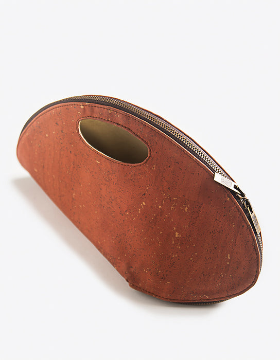 Bolsa SHELL em Cortiça Laranja