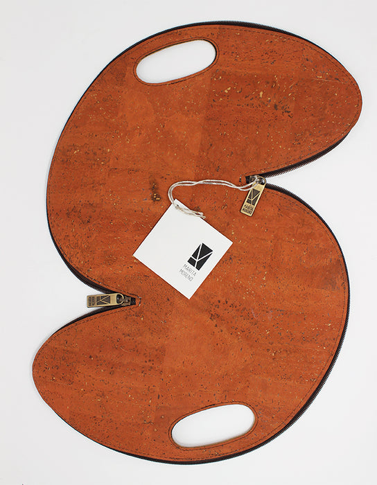 Bolsa SHELL em Cortiça Laranja