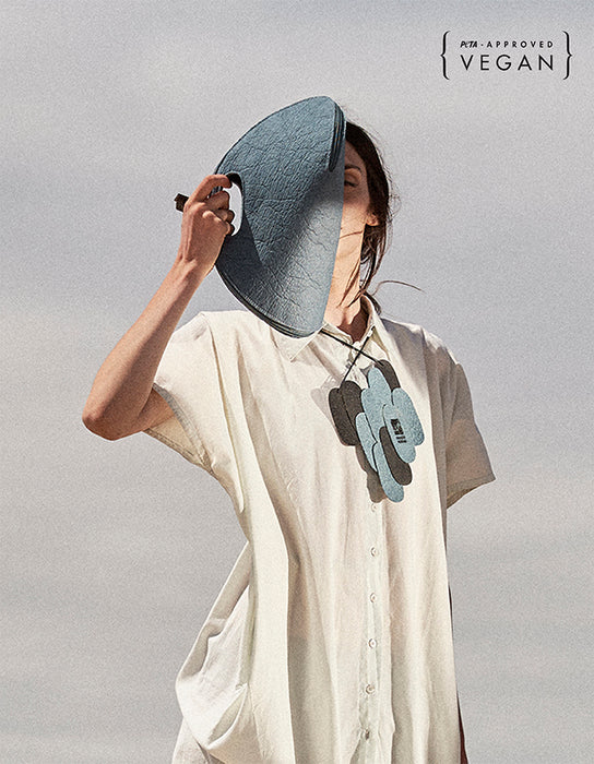 Bolsa SHELL em Pinatex Azul