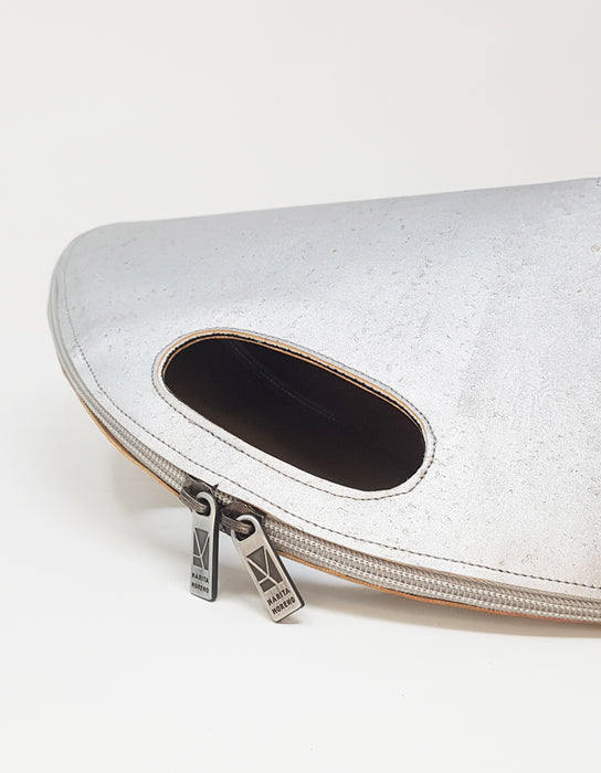 Bolsa SHELL em Cortiça Prateada