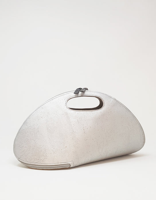 Bolsa SHELL em Cortiça Prateada