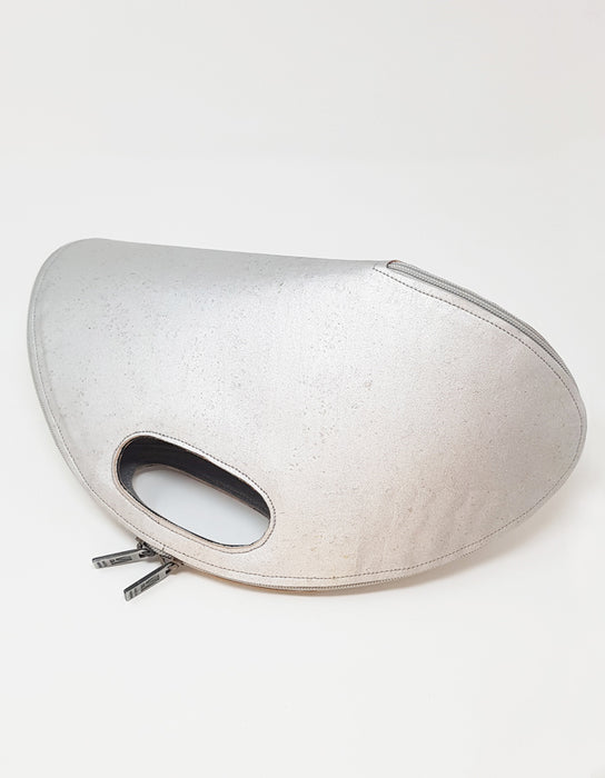 Bolsa SHELL em Cortiça Prateada