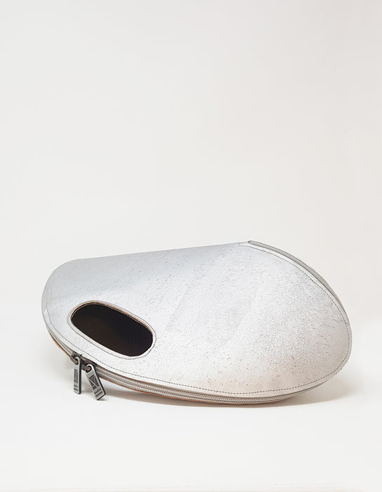 Bolsa SHELL em Cortiça Prateada